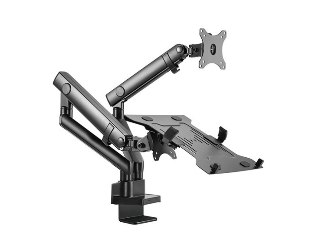 Buy Skill Tech SH20 C024ML Monitor Arm with Laptop Holder in Qatar Buy Skill Tech SH20 C024ML Monitor Arm with Laptop Holder in Qatar
